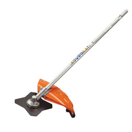 FS-KM Brushcutter w/4-Tooth Grass Blade Kombi Attachment